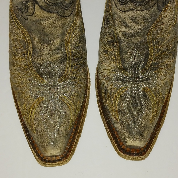 Corral Teens Cowgirl Boots, 3 1/2 Teen, EUC - Picture 5 of 11